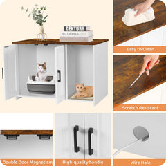Dwanton white frame rustic brown tabletop highlights stylish versatility