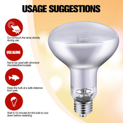 DXOPHIEX 100W reptile lamp ceramic base with vent hole for heat dissipation