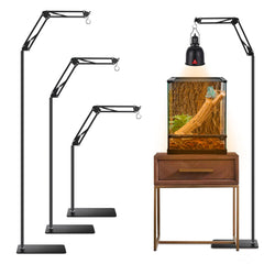 DXOVEEN reptile lamp stand with adjustable height for different terrariums.