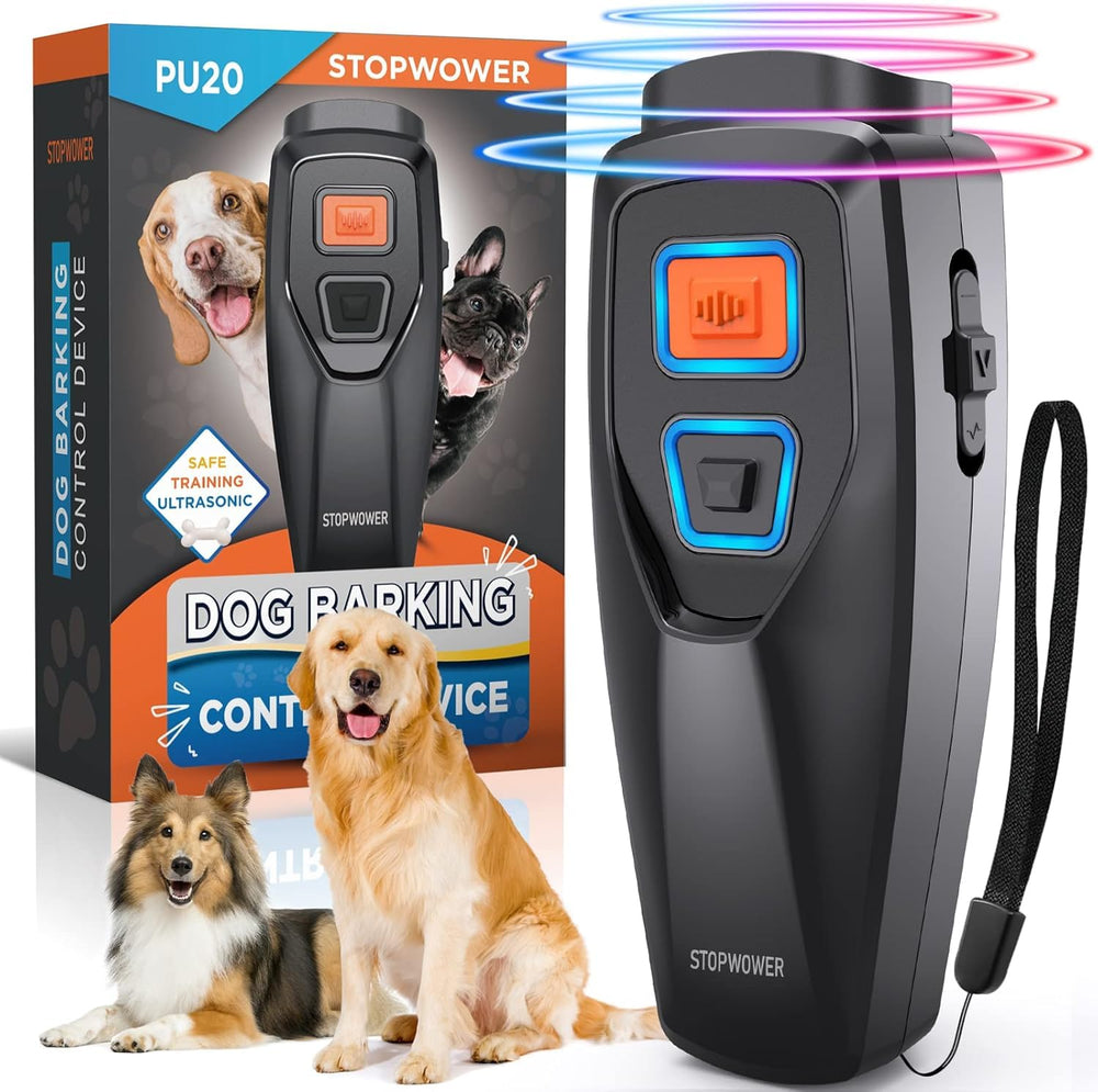 DynVapor dog bark deterrent front view for humane indoor and outdoor training