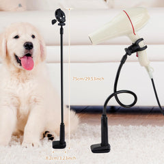 Adjustable arm on the DynWAVE stand enables precise angle during grooming.