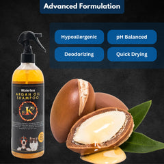 E3 Argan Oil Soft Coat closeup showcases silky, manageable fur after grooming.