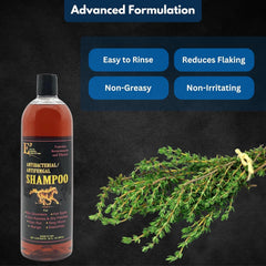 E3 ABAF Shampoo after-use results, coat soft, deodorized, and more manageable.