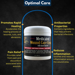 Close-up of applying E3 Medicated Wound Cream to a dog's hotspot.