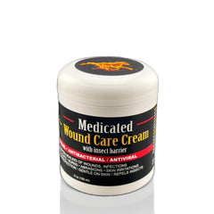 E3 Medicated Wound Cream packaging for pets, highlighting non-greasy formula.