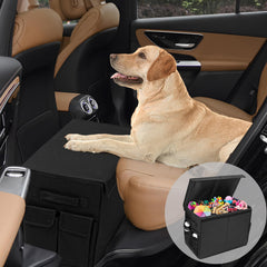 EAROND dog seat extender front view for a stable backseat extension