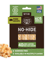 Earth Animal No Hide Stix 40 count pack for small dogs under 10 lbs long lasting chew