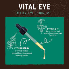 Earth Animal Vital Eye dropper application enables easy dosing for cats and dogs.