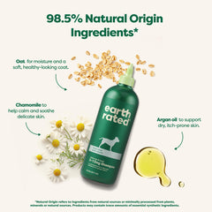 Earth Rated hypoallergenic 3-in-1 shampoo nozzle direct-application targets coat and skin