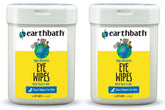 Earthbath hypoallergenic eye wipes fragrance-free for dogs and cats, gentle cleansing around eyes.