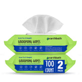 Earthbath Green Tea and Awapuhi Wipes pack close-up for on-the-go grooming