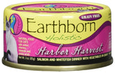 Earthborn Holistic Harbor Harvest open can with salmon and whitefish dinner for cats