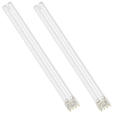 Earthtec two 36W UV bulb lamp front view; JEBAO-compatible 2G11 base for replacement