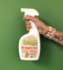 Earthworm Odor Eliminator spray for fresh, odor-free pet spaces