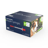 Easy Touch Pet U-40 syringes, box of 100, for at-home insulin dosing.