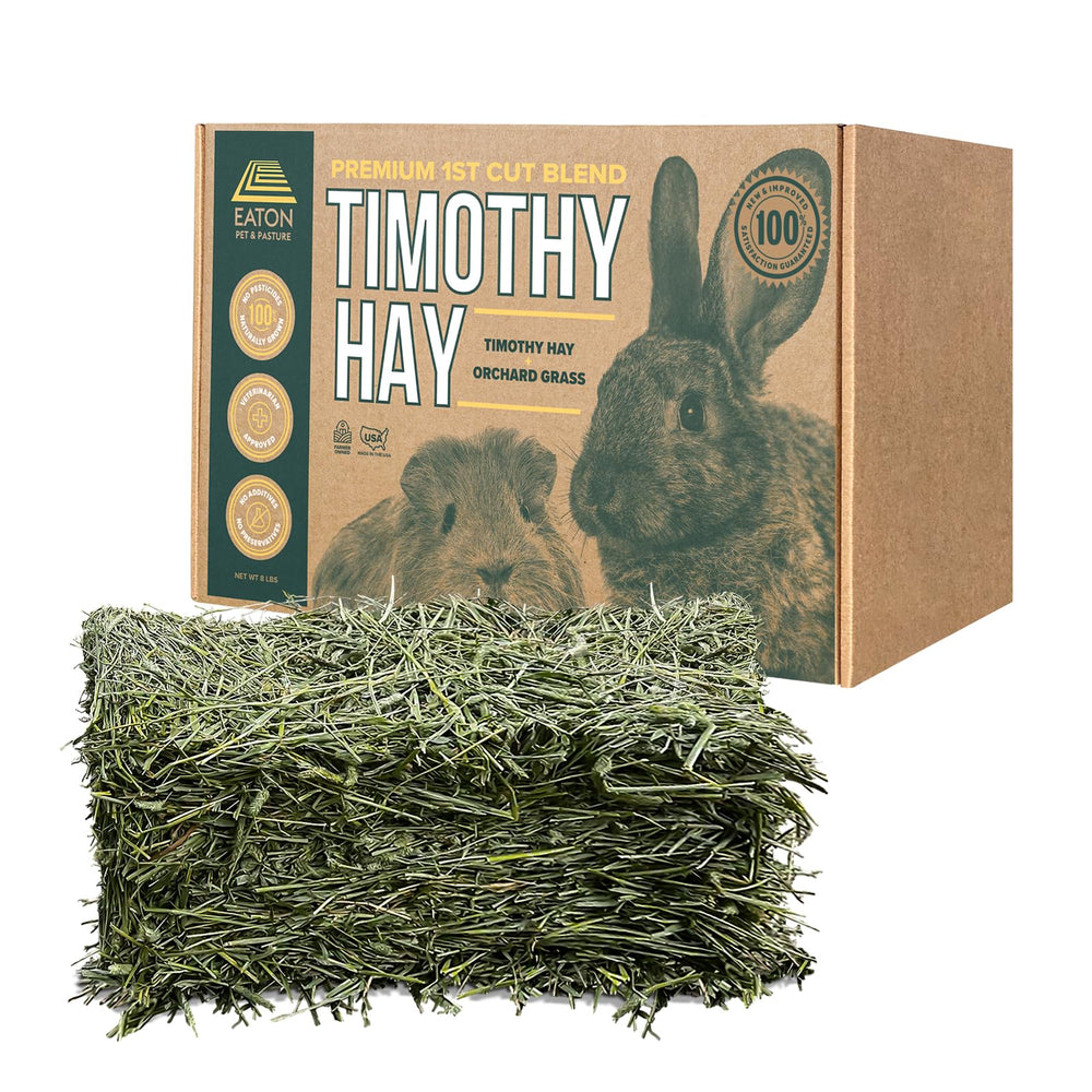 Eaton Pet and Pasture 6lb box with premium hay for small animals