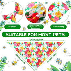 Eccliy bandana design shows bees and butterflies for playful outdoor charm.