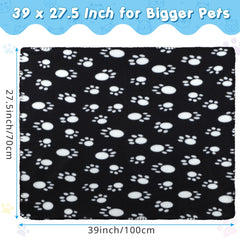 Eccliy soft double-sided fleece blanket provides lightweight warmth for pets during naps.