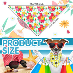 Eccliy soft polyester dog bandana closeup showing breathable fabric
