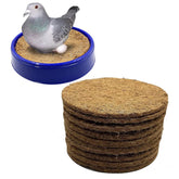 Ecjiuyi pigeon nest pad brown coconut fiber for comfortable breeding.