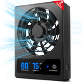 Eckpo reptile ventilation fan improves air circulation in terrarium setup.