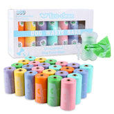 ECO-CLEAN dog poop bags with dispenser for easy outdoor cleanup.