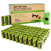 ECO-CLEAN dog poop bags dispenser shown for easy waste disposal on walks