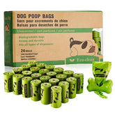 ECO-CLEAN dog poop bags roll with dispenser for quick, easy cleanup on walks