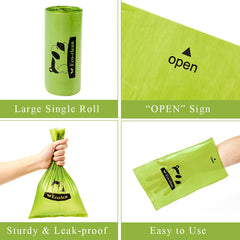 Close-up of Eco-Clean bags showing thickness and leak-proof design
