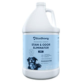 Eco Strong Pet Stain and Odor Remover bottle pour action reduces odors on contact