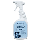 Eco Strong pet stain remover bottle pour visualizing quick odor and stain neutralization