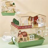 ECOCEN 12 in 1 clear acrylic hamster cage with a transparent view for monitoring your pet.
