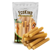 EcoKind Premium Gold Cheese Churro Chews close-up showing soft texture for gentle chewers