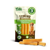 EcoKind Premium Gold Yak Cheese dog chew 6-8 inch for extended chewing sessions.