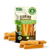 EcoKind Premium Gold Yak Cheese Himalayan Dog Chews packaging display, ideal daily treat