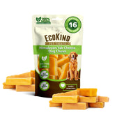 EcoKind Premium Gold Yak Cheese small bag with 16 chews for small dogs.