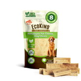 EcoKind Premium Gold Yak Chew for small dogs with bacon flavor, long-lasting entertainment.