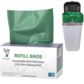 EcoLeo Pet-Fusion bags roll with dispensing box for easy waste disposal.