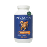 EcoNugenics PectaPaws beef chew packaging highlighting 90-count bottle for joint support.