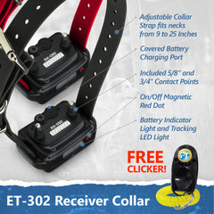 Educator ET-302 blunt-stimulation collar offers gentle corrections across levels.