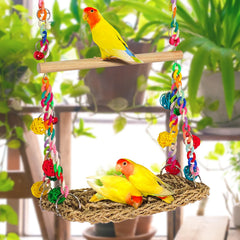 Eeaivnm durable metal chains ensure secure cage setup.