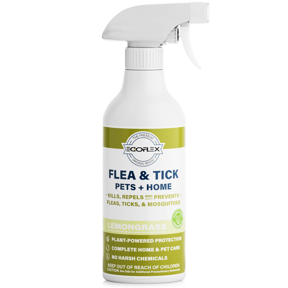 EGOFLEX Flea Spray bottle ready for home and pet protection.