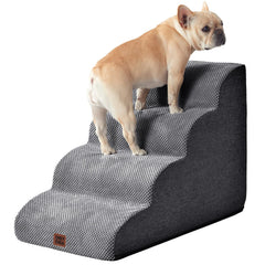 EHEYCIGA curved dog stairs edge design supports safe ascent for small pets