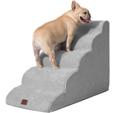 EHEYCIGA curved dog stairs edge-fit for a high bed, enhancing safe climbs