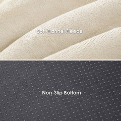 EHEYCIGA fleece sleeping surface adds softness for cozy naps.