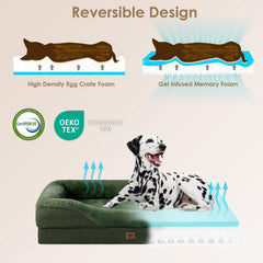 EHEYCIGA dog bed removable cover makes cleaning quick and easy.