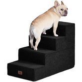 EHEYCIGA dog stairs at the bed edge for easy access and gentle climbs.