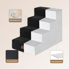 Folded EHEYCIGA stairs shown as a compact pet bed option