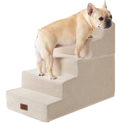 EHEYCIGA dog stairs for high bed provide safe access up to 22.5-inch height.