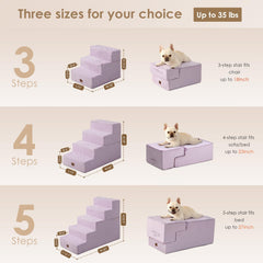 EHEYCIGA 3-step stairs on a sofa for easy reach